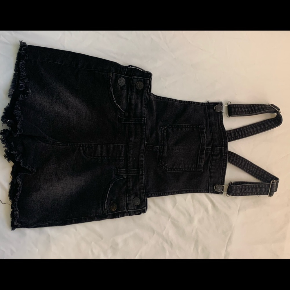 Black Denim overalls